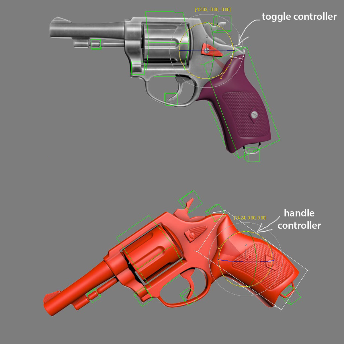 Revolver Police 8mm 3D model_36