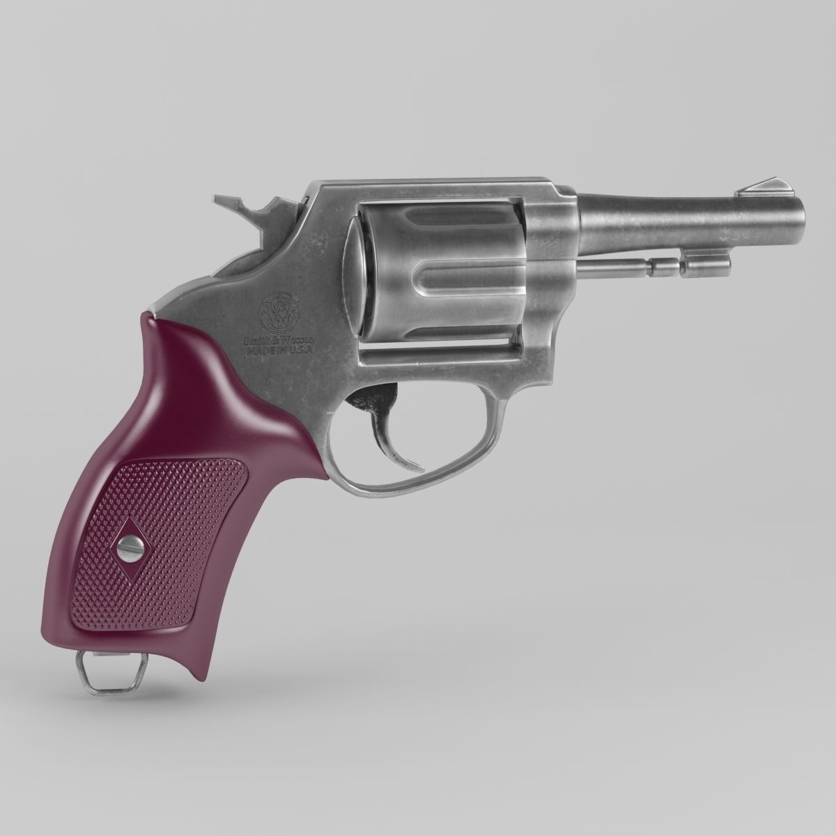 Revolver Police 8mm 3D model_31