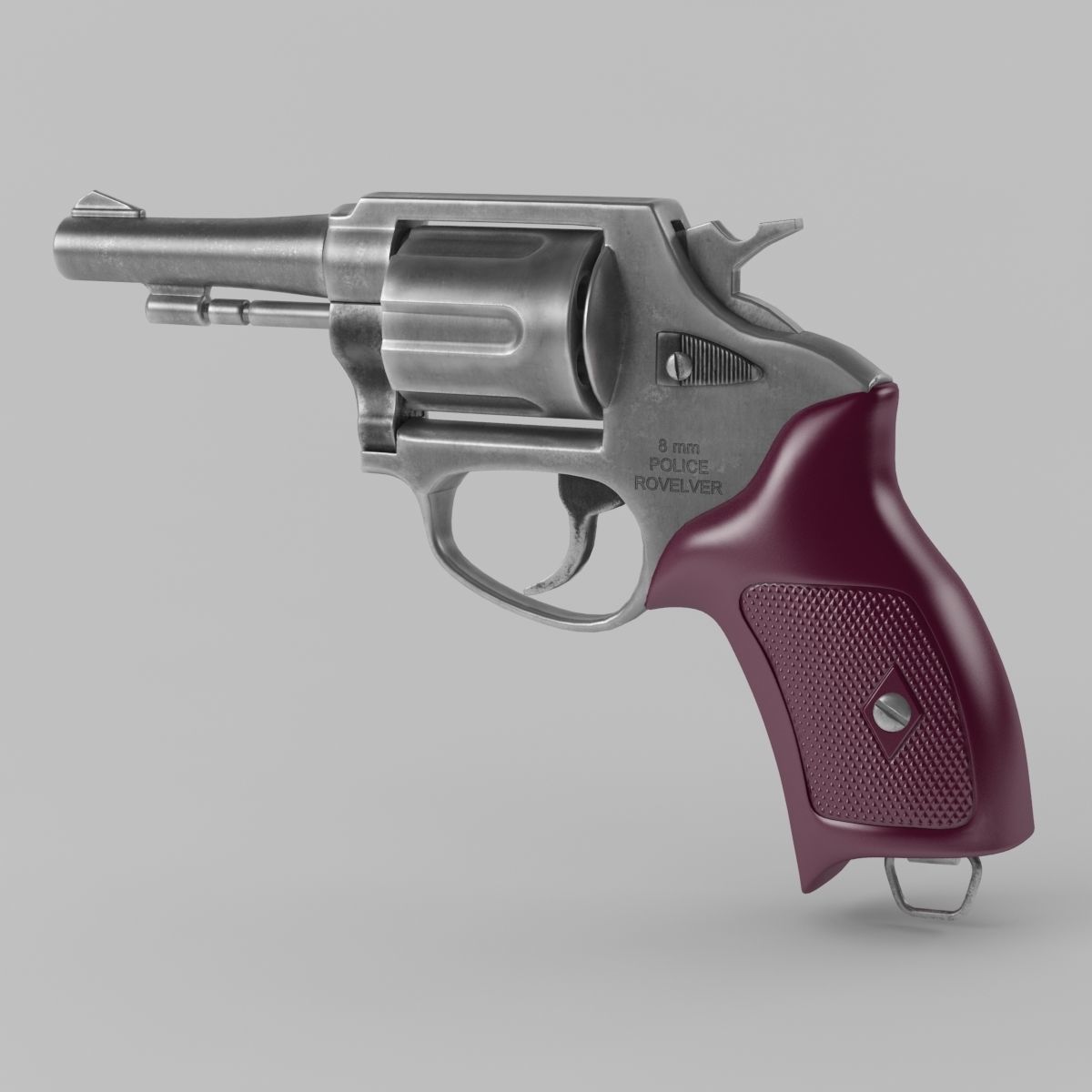 Revolver Police 8mm 3D model_32