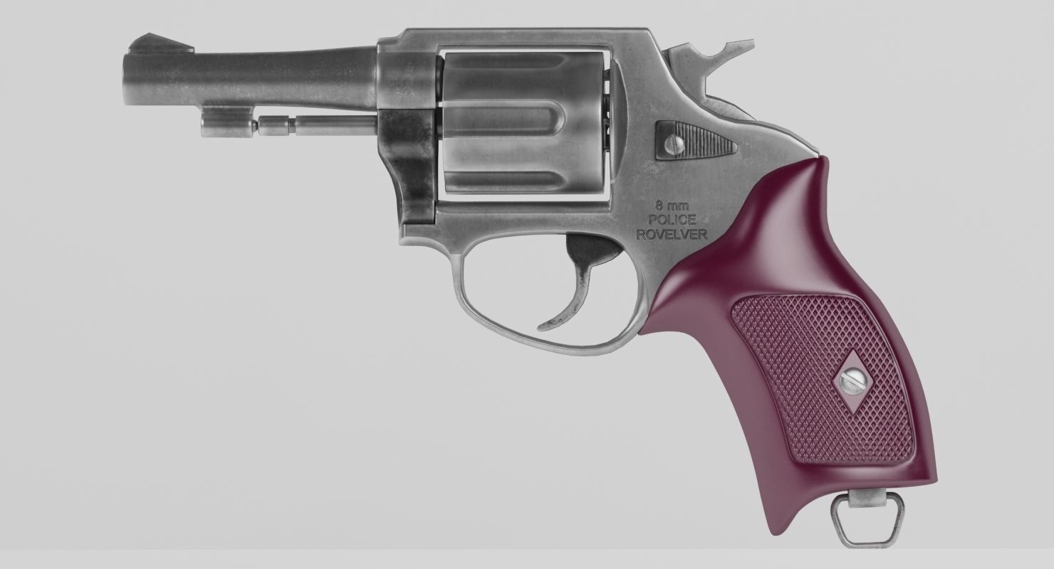 Revolver Police 8mm 3D model_14