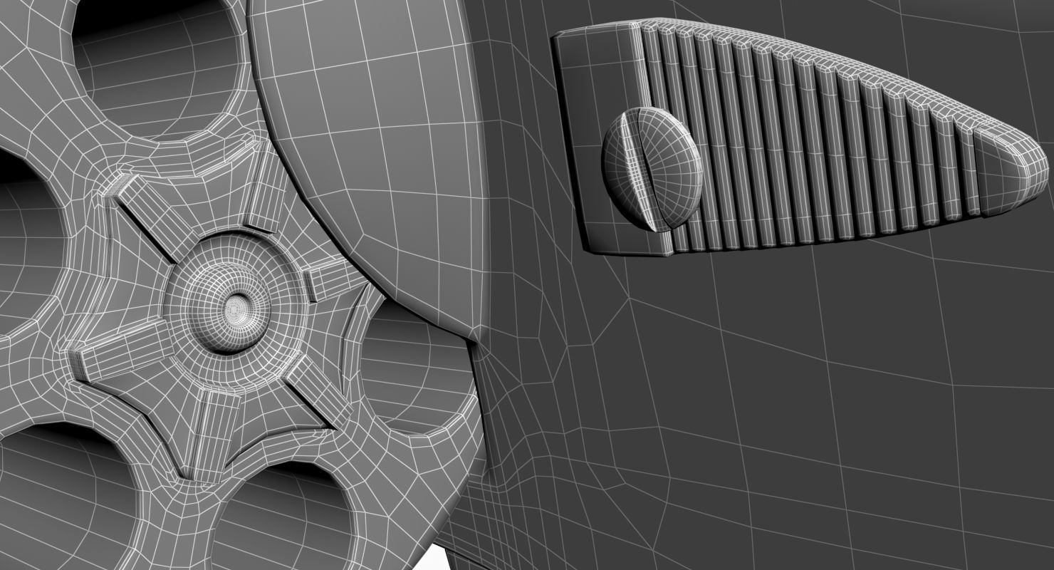 Revolver Police 8mm 3D model_39