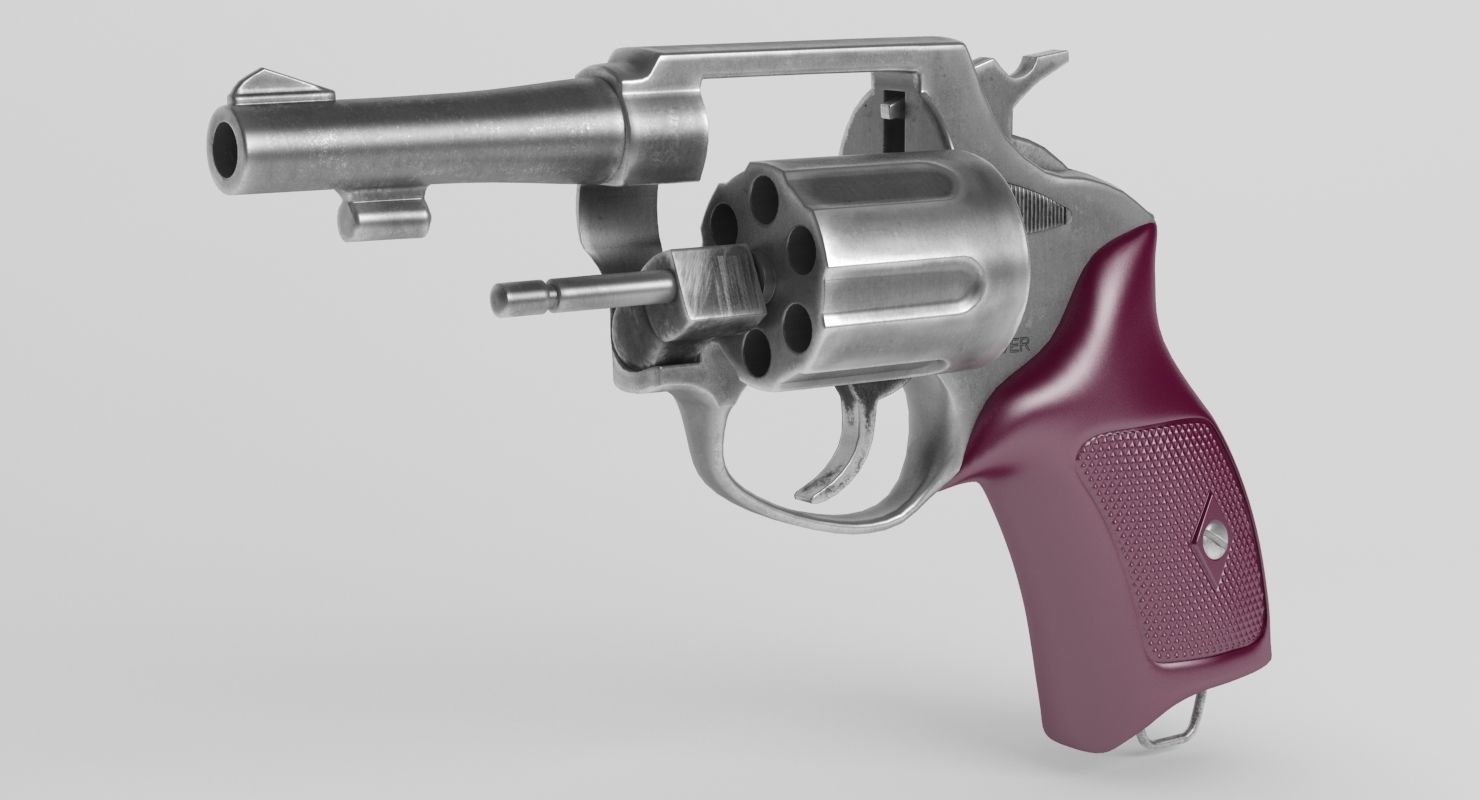 Revolver Police 8mm 3D model_22