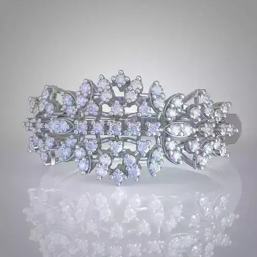 Diamond ring 0355 3D printable model7