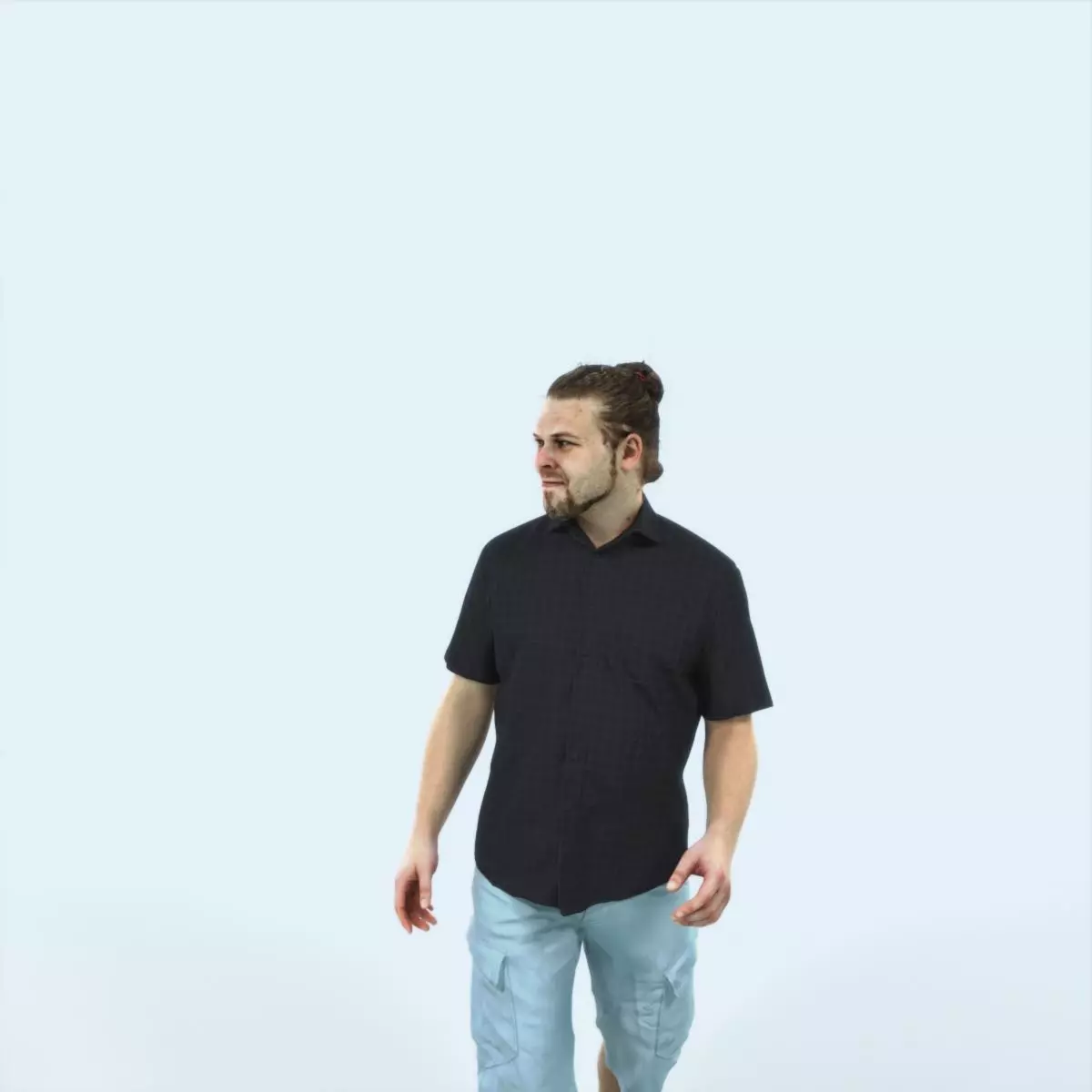 Keen 07K Listening Summer walking Casual Man Low-poly 3D model_0