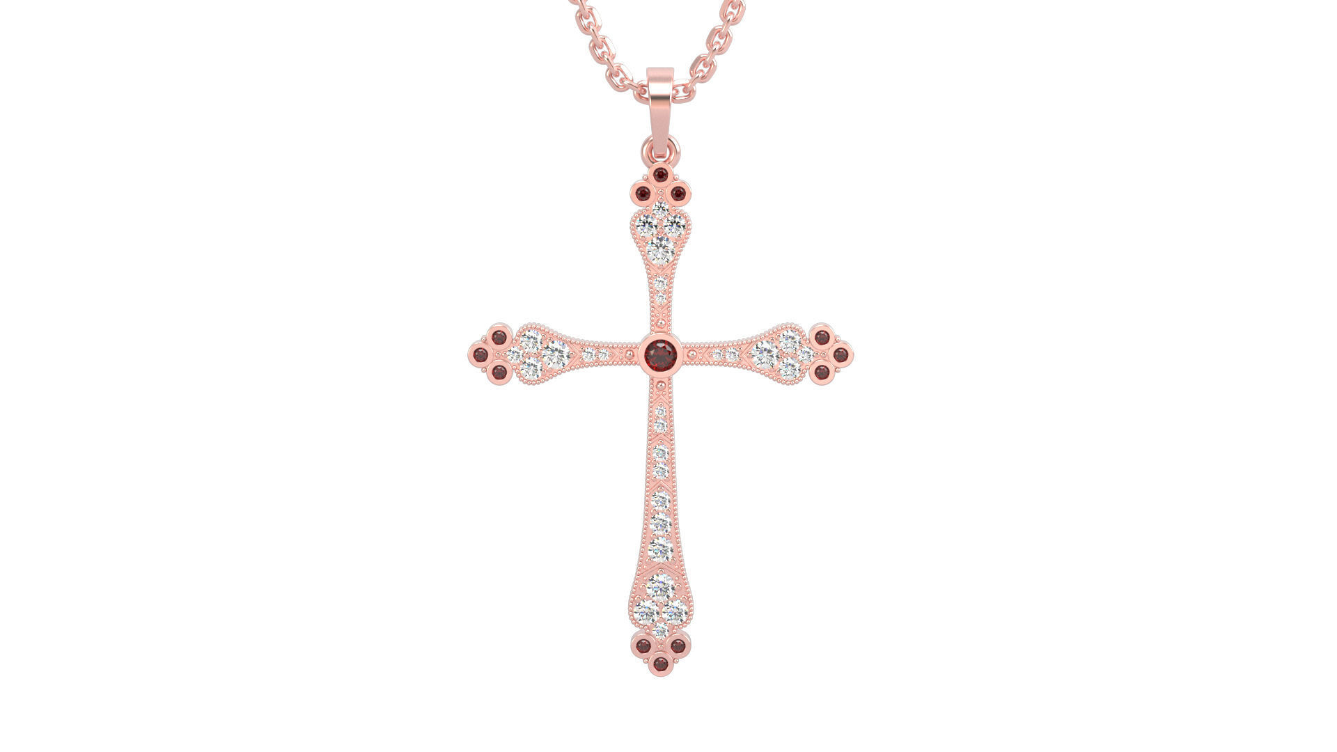 Cross pendant N 1 3D print model_2