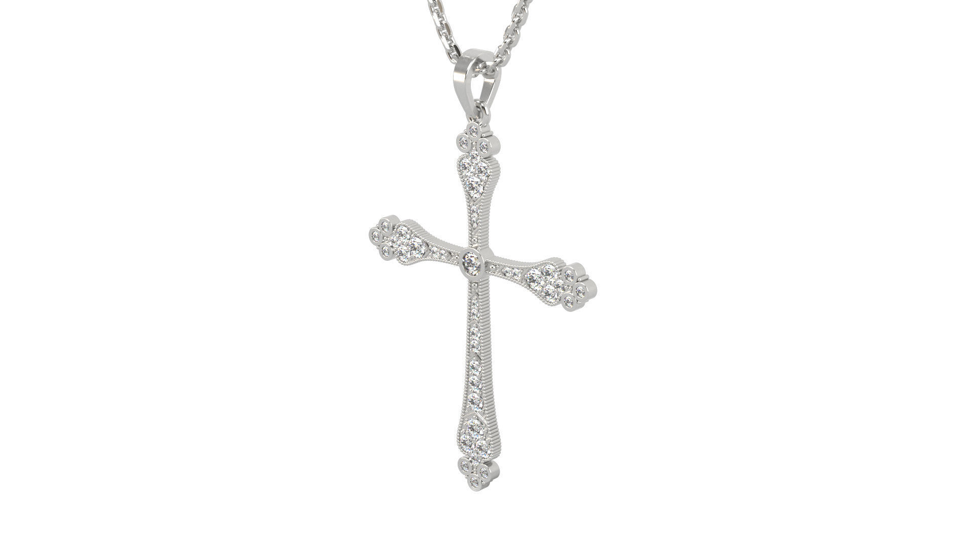 Cross pendant N 1 3D print model_7