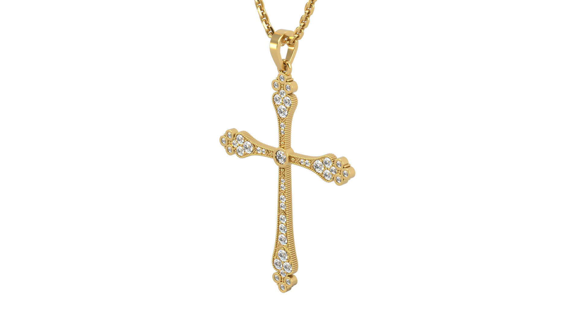 Cross pendant N 1 3D print model_6