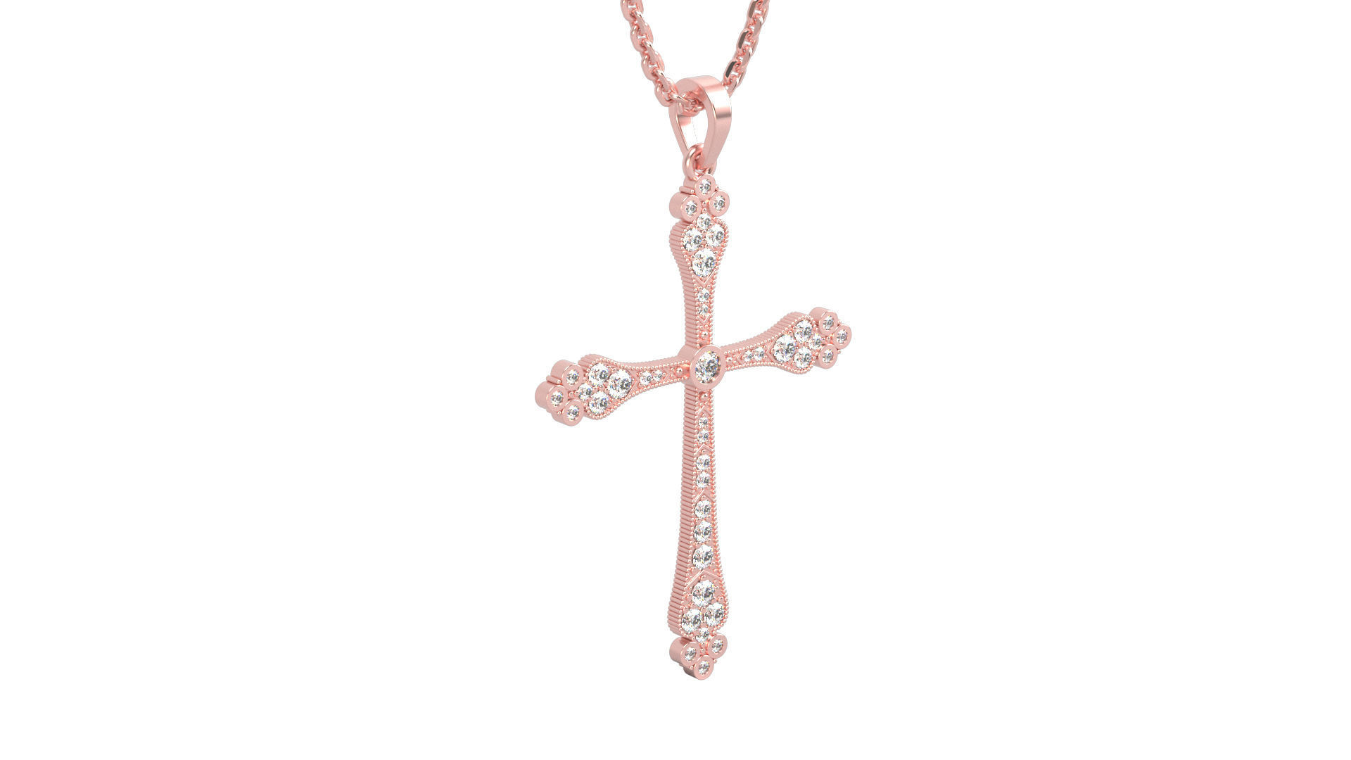 Cross pendant N 1 3D print model_9