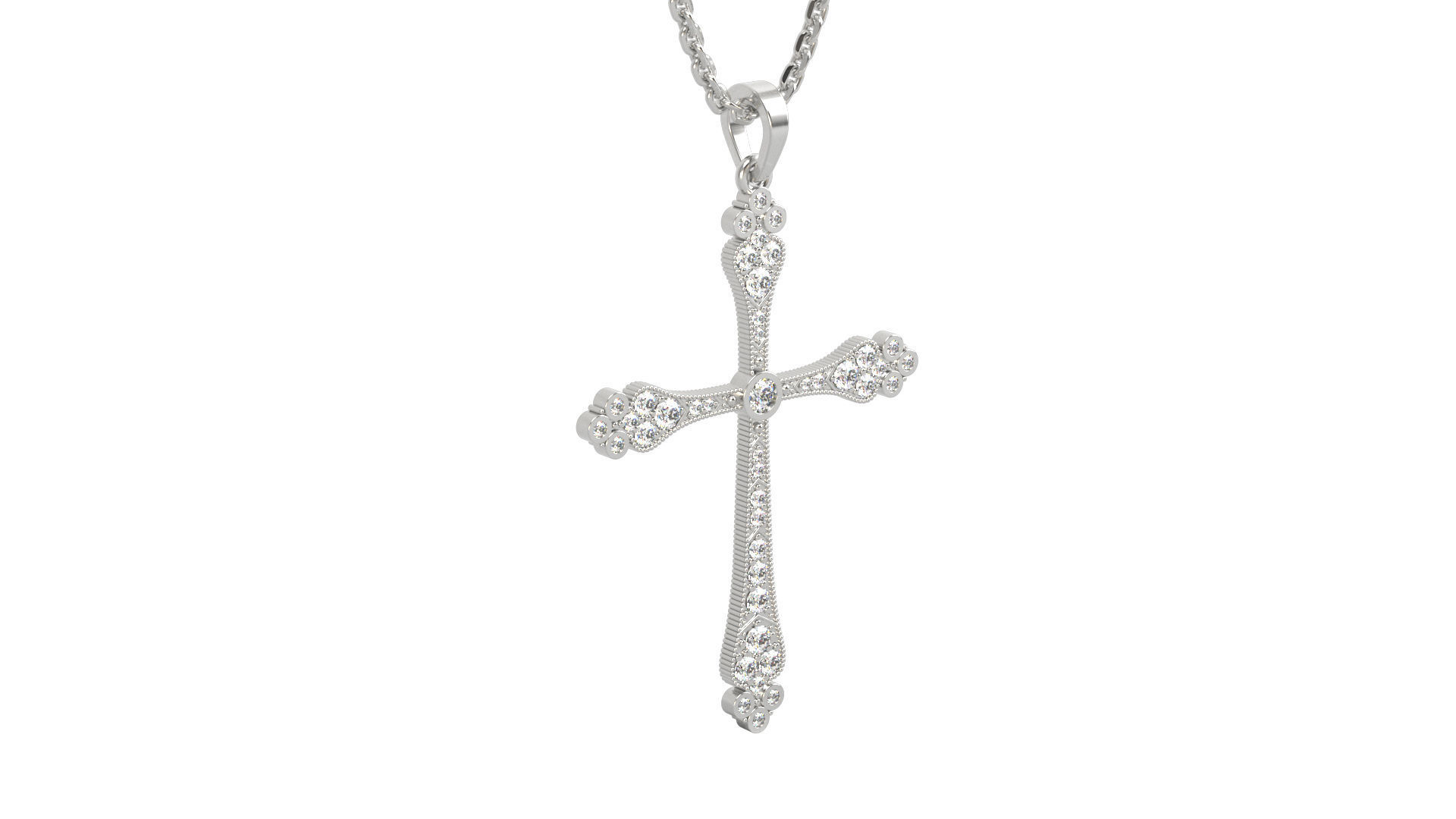 Cross pendant N 1 3D print model_10