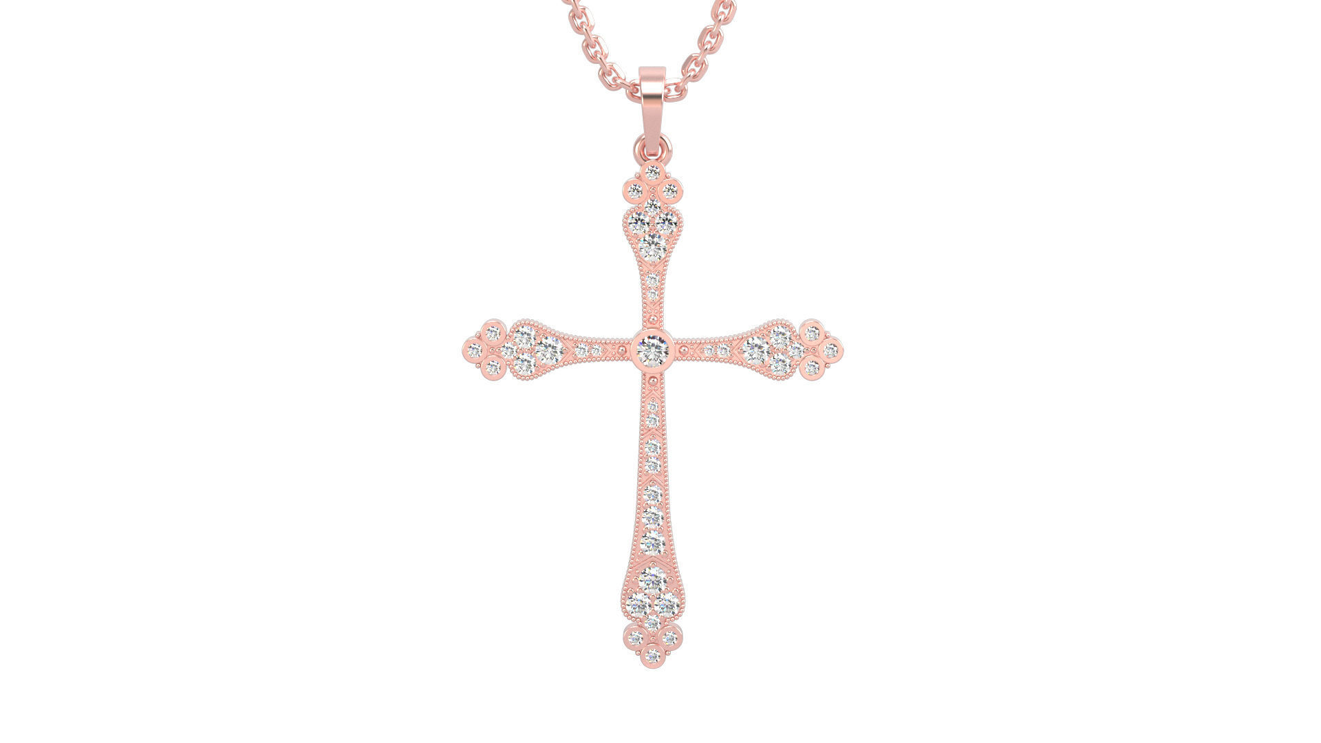 Cross pendant N 1 3D print model_5