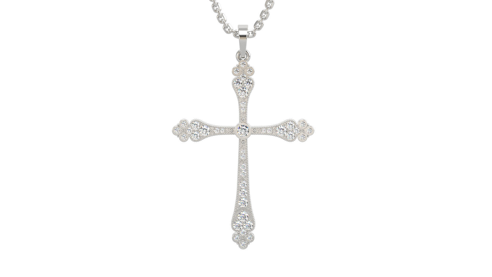 Cross pendant N 1 3D print model_4