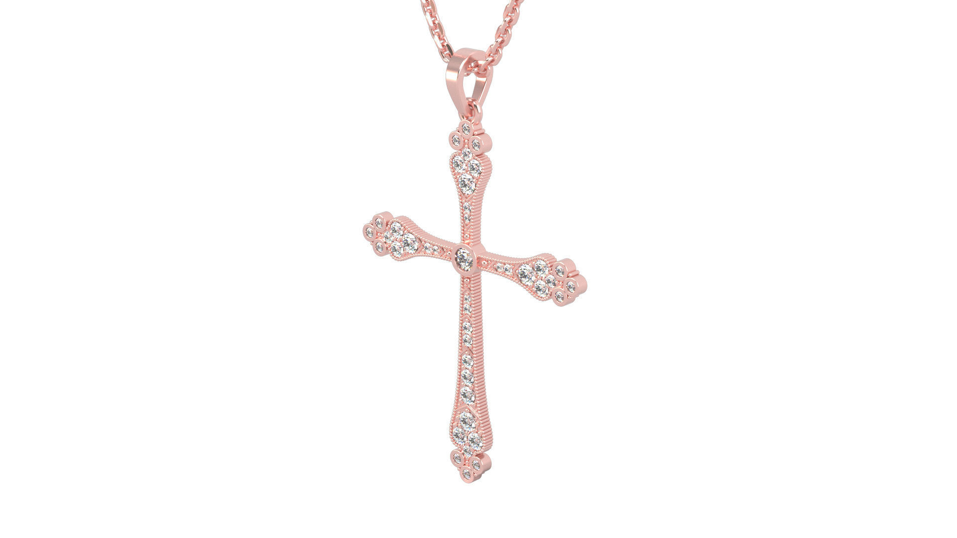 Cross pendant N 1 3D print model_8