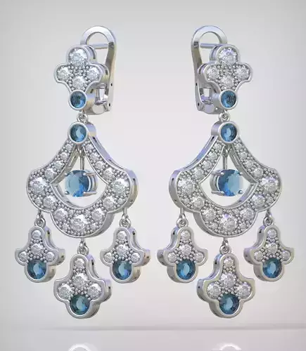 Graff Earring model 0266 3D printable model10- 3D print model