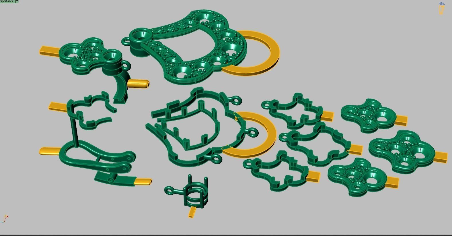 Graff Earring model 0266 3D printable model10- 3D print model_16