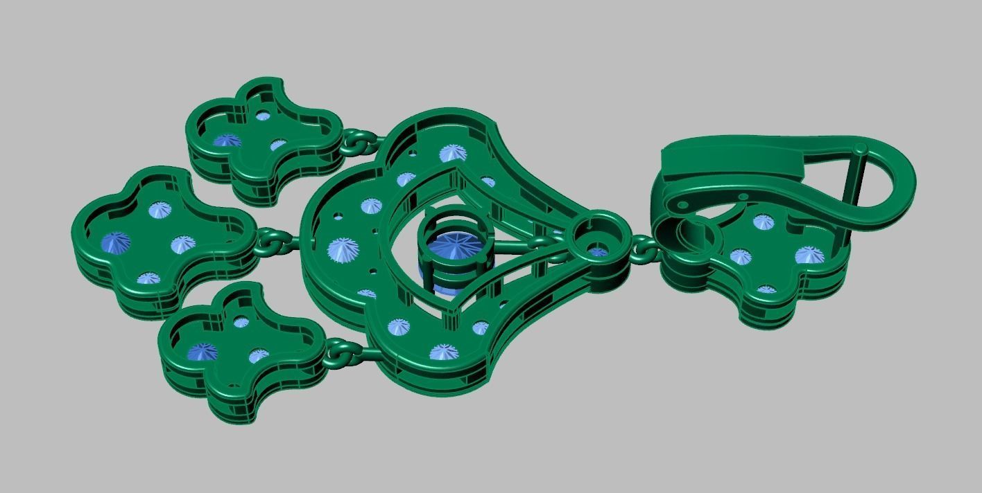 Graff Earring model 0266 3D printable model10- 3D print model_14