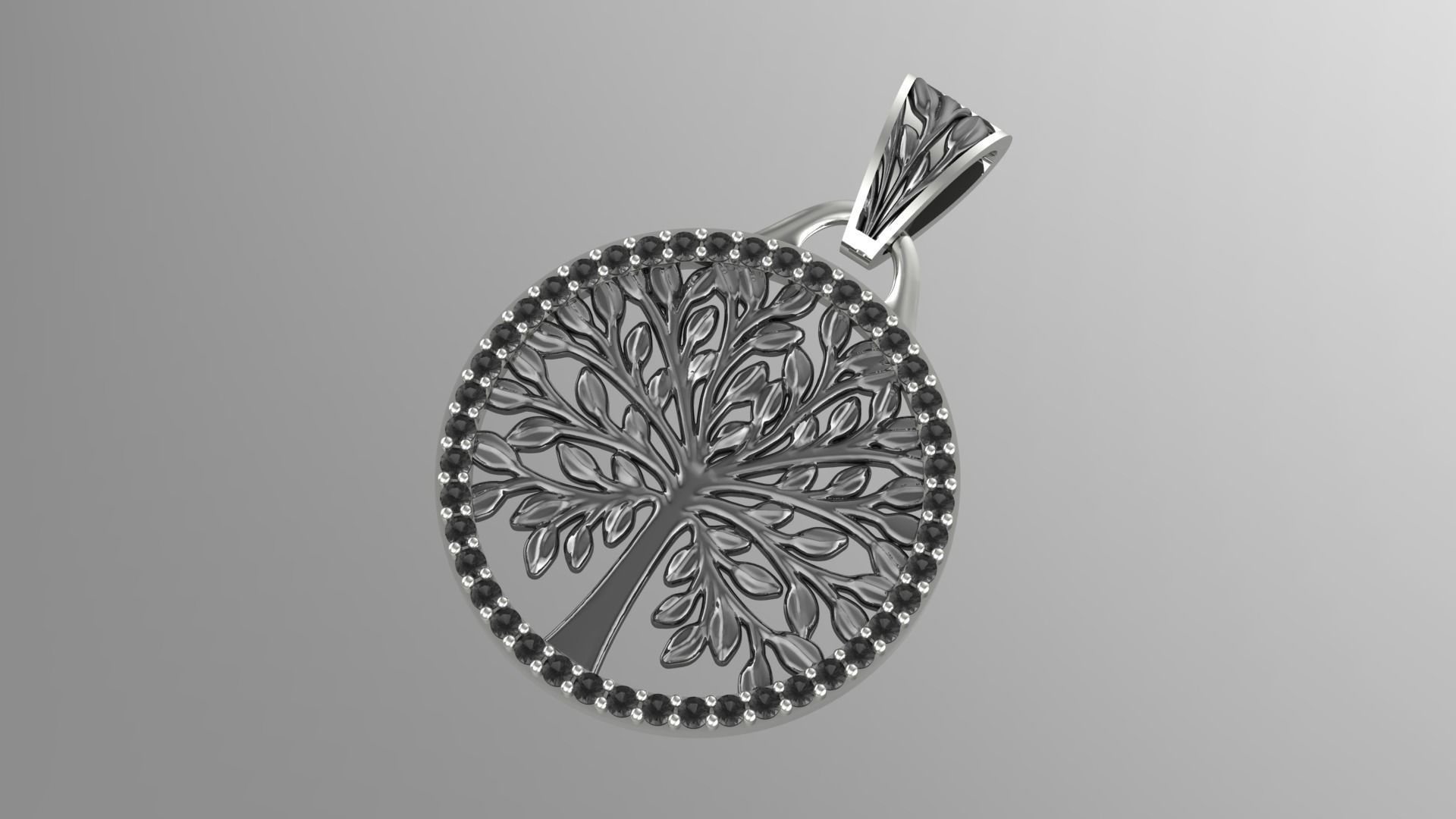Tree of Life Necklace 3D print model_6
