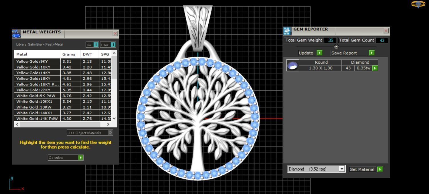 Tree of Life Necklace 3D print model_5