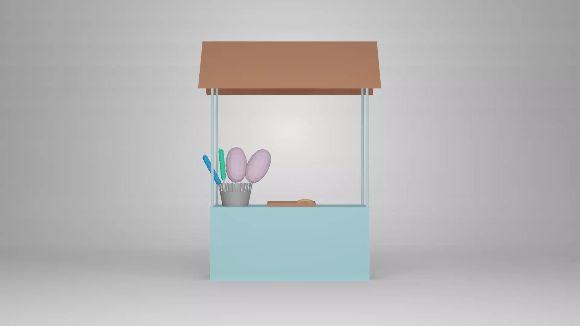 Candy Stand 3D Model Free 3D model