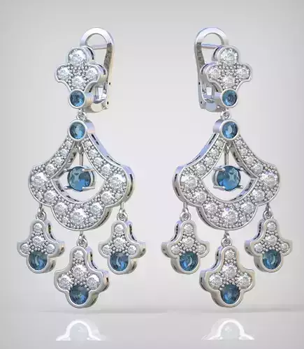 Earring model 0267 3D printable model11