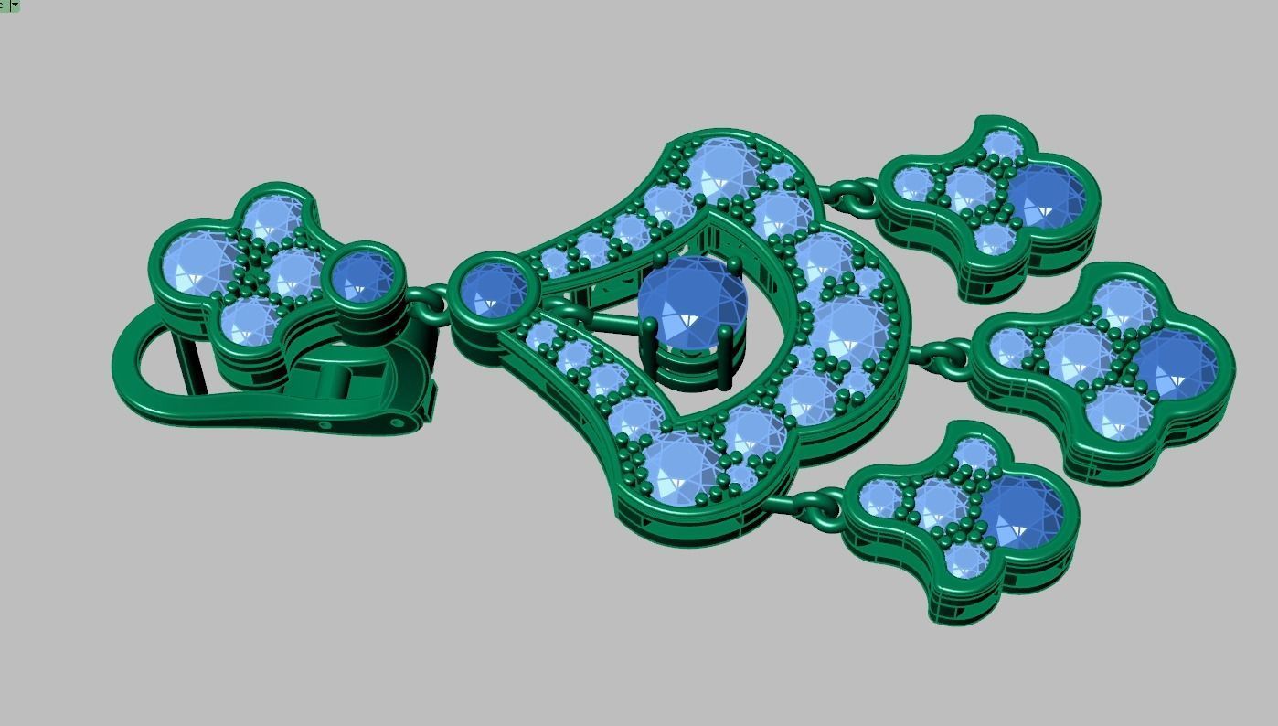 Earring model 0267 3D printable model11 3D print model_13