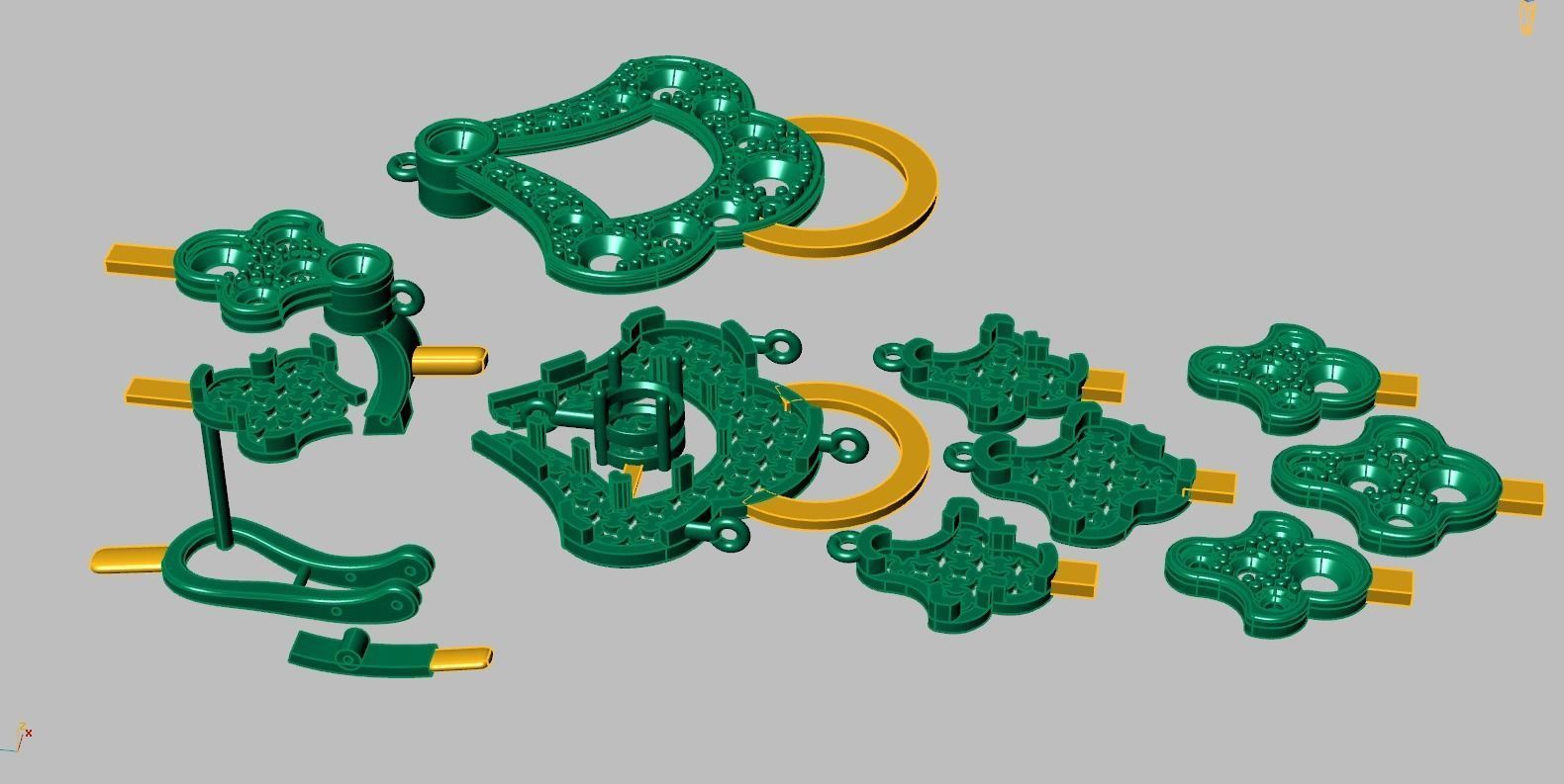 Earring model 0267 3D printable model11 3D print model_15