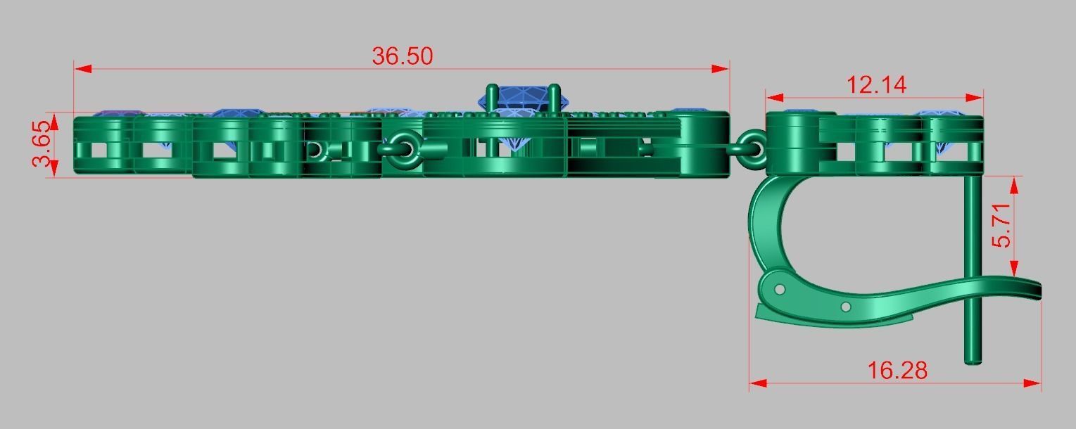 Earring model 0267 3D printable model11 3D print model_12