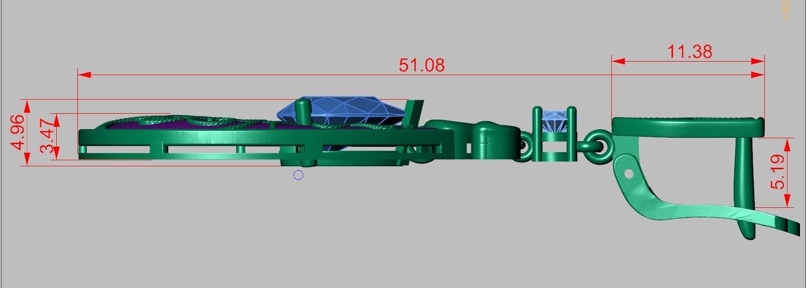 Earring model 0268 3D printable model12 3D print model_15