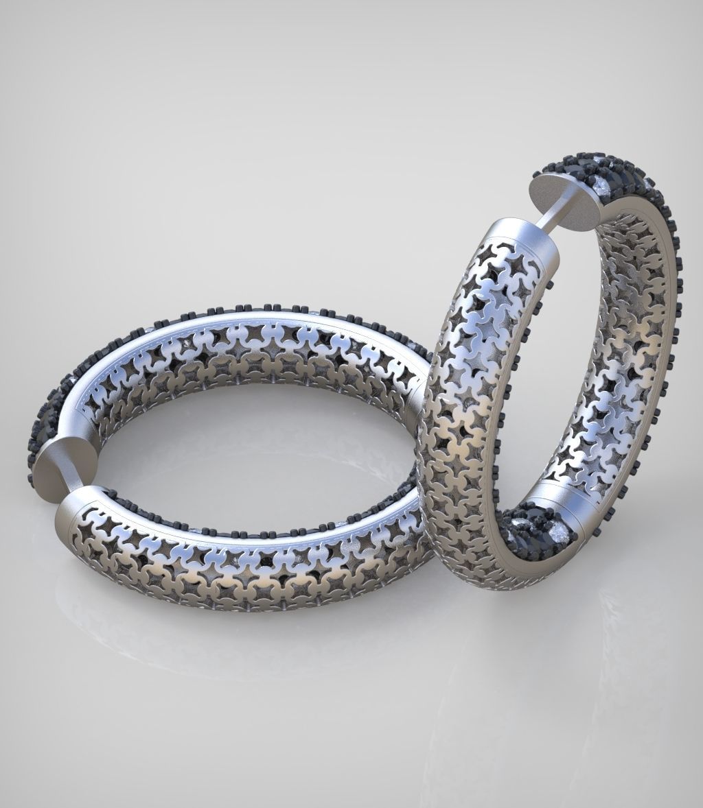 Earring model 0270 3D printable model15 3D print model_10