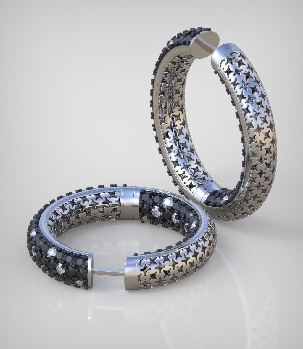 Earring model 0270 3D printable model15 3D print model_6