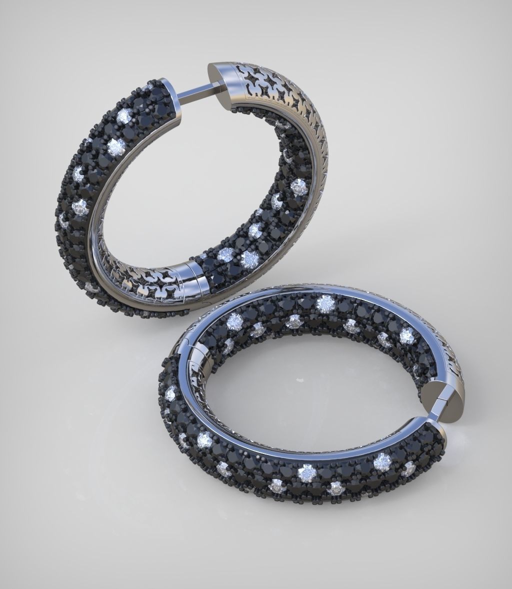 Earring model 0270 3D printable model15 3D print model_5