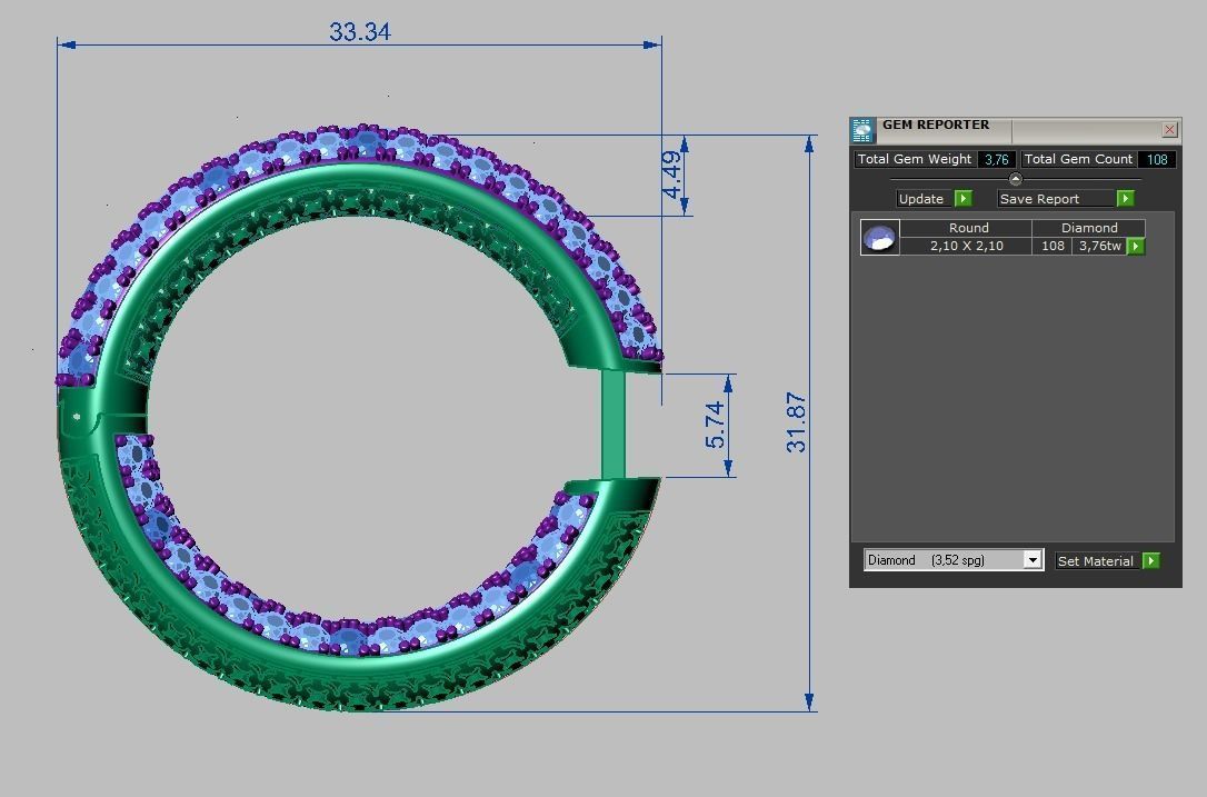 Earring model 0270 3D printable model15 3D print model_12