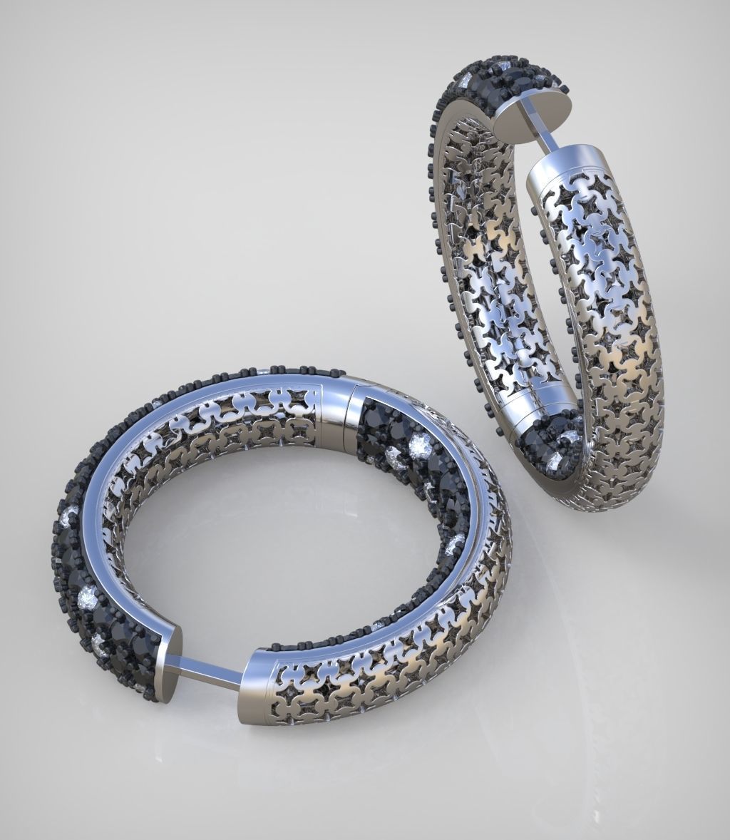 Earring model 0270 3D printable model15 3D print model_9