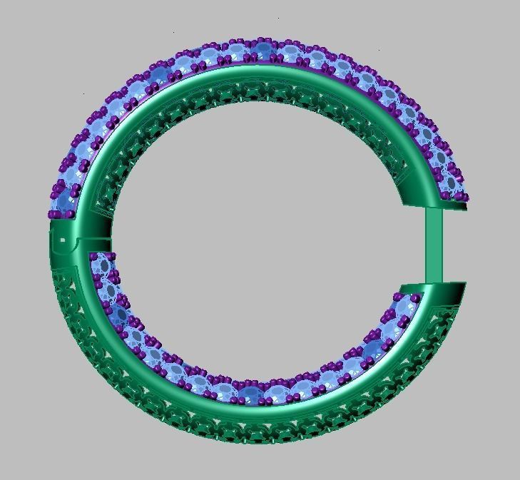 Earring model 0270 3D printable model15 3D print model_17