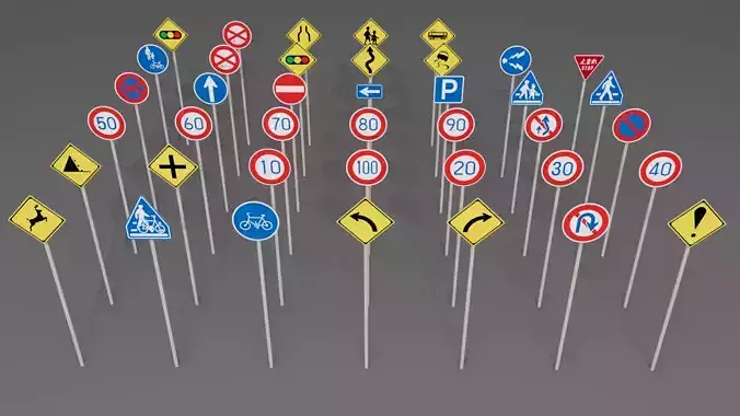 japanese road signs Pack