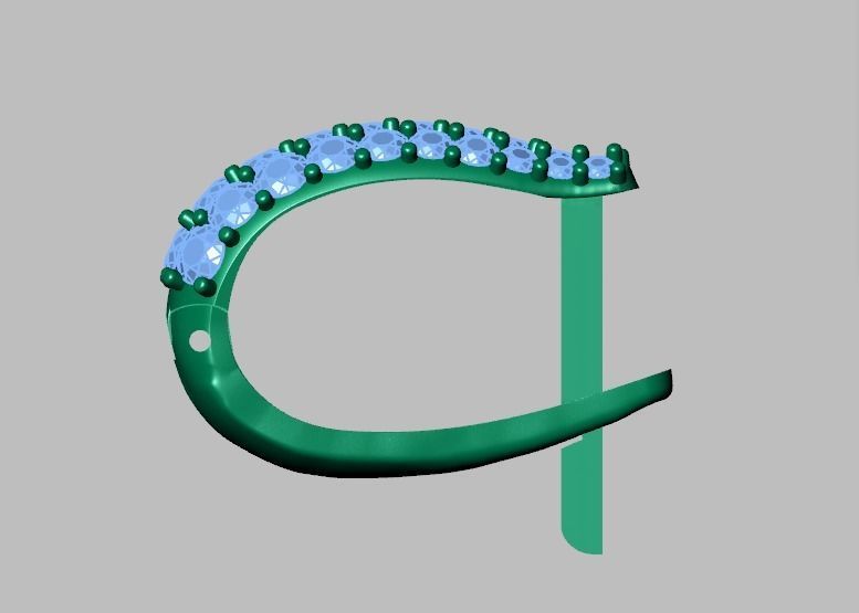 Earring model 0271 3D printable model 3D print model_19