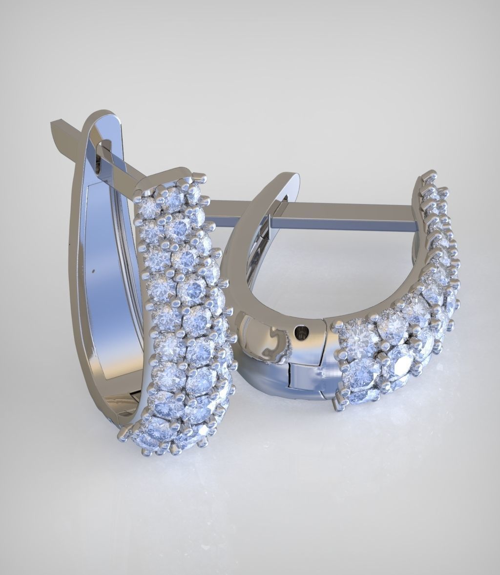 Earring model 0271 3D printable model 3D print model_10