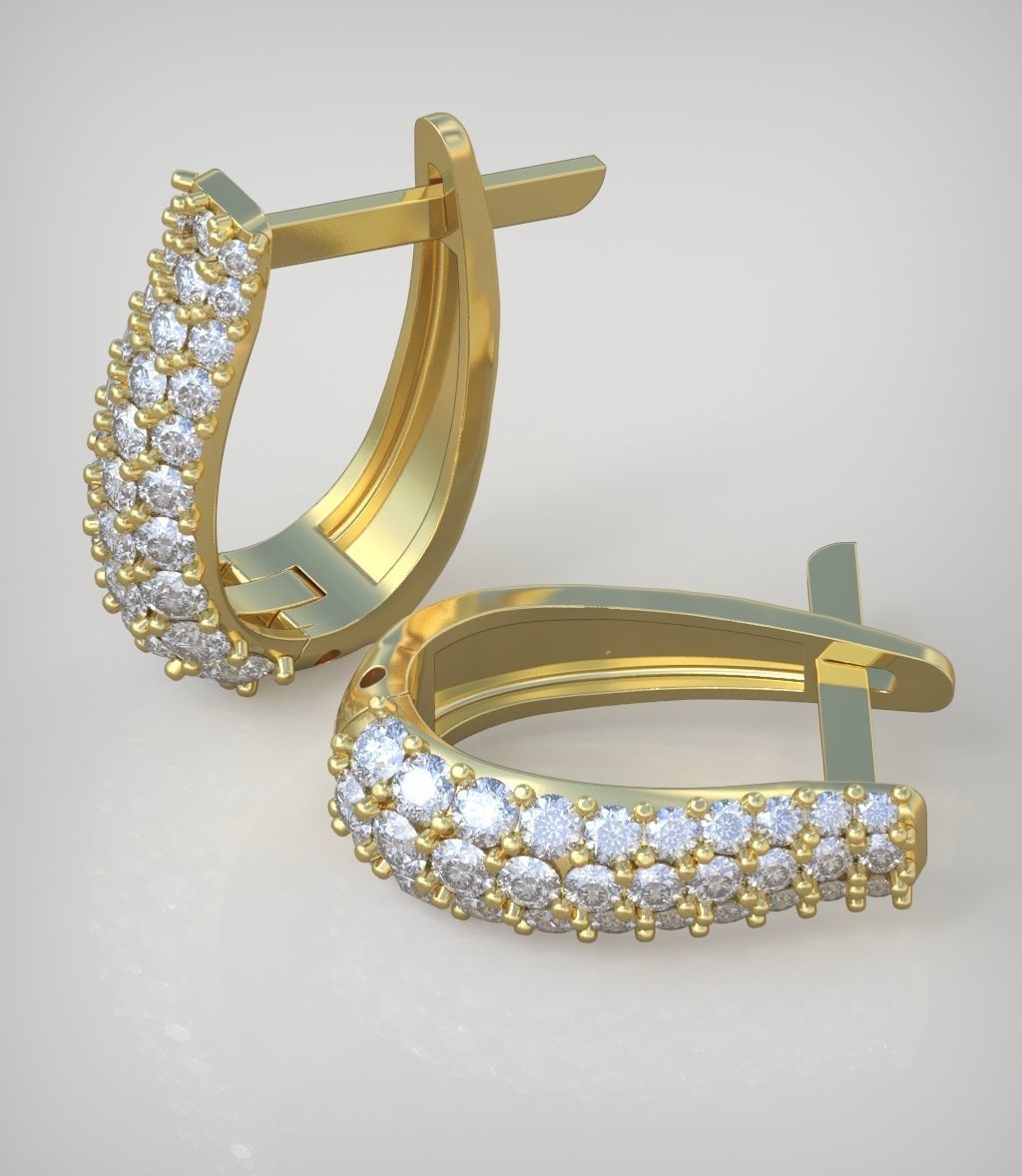 Earring model 0271 3D printable model 3D print model_3