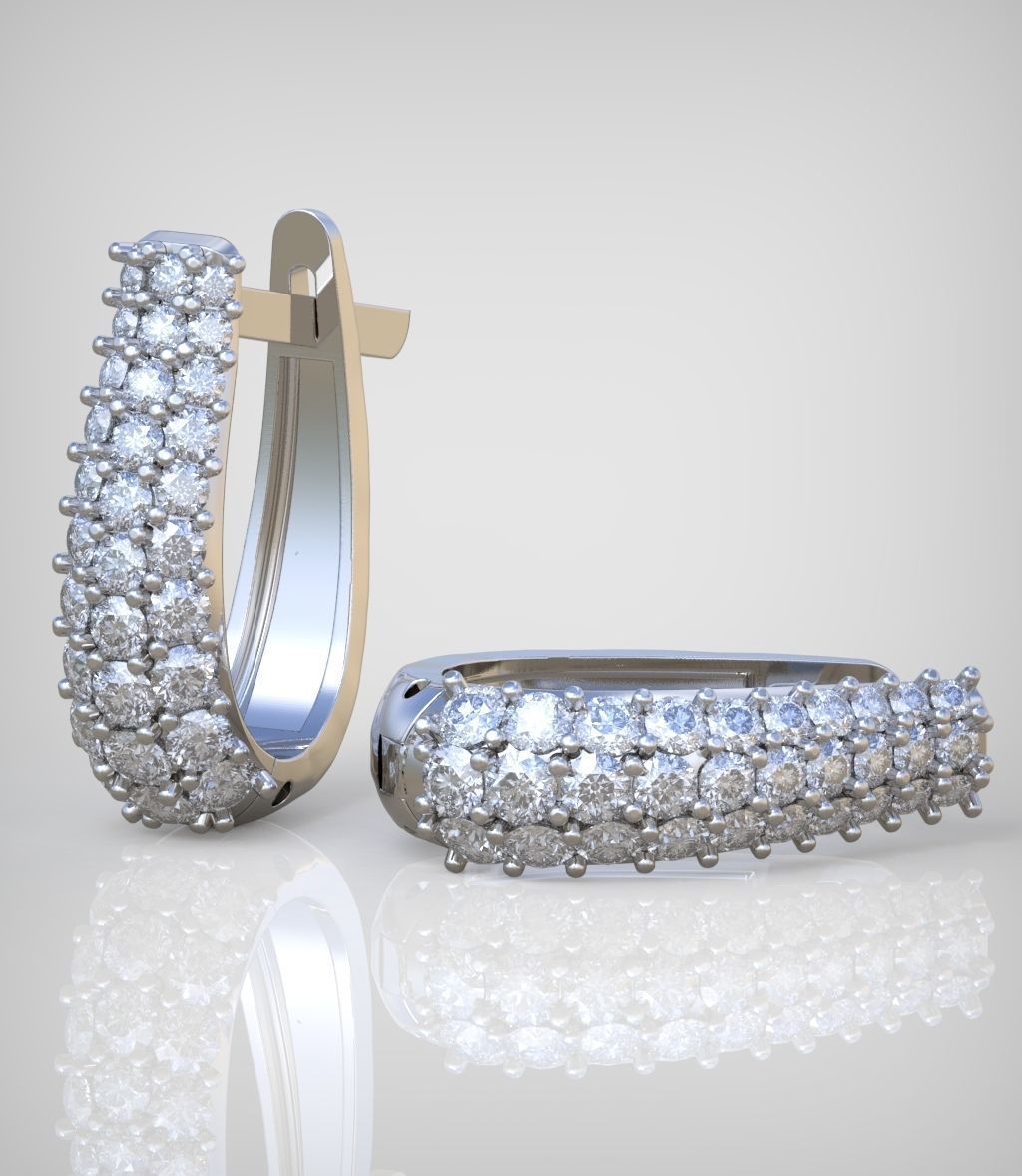 Earring model 0271 3D printable model 3D print model_13