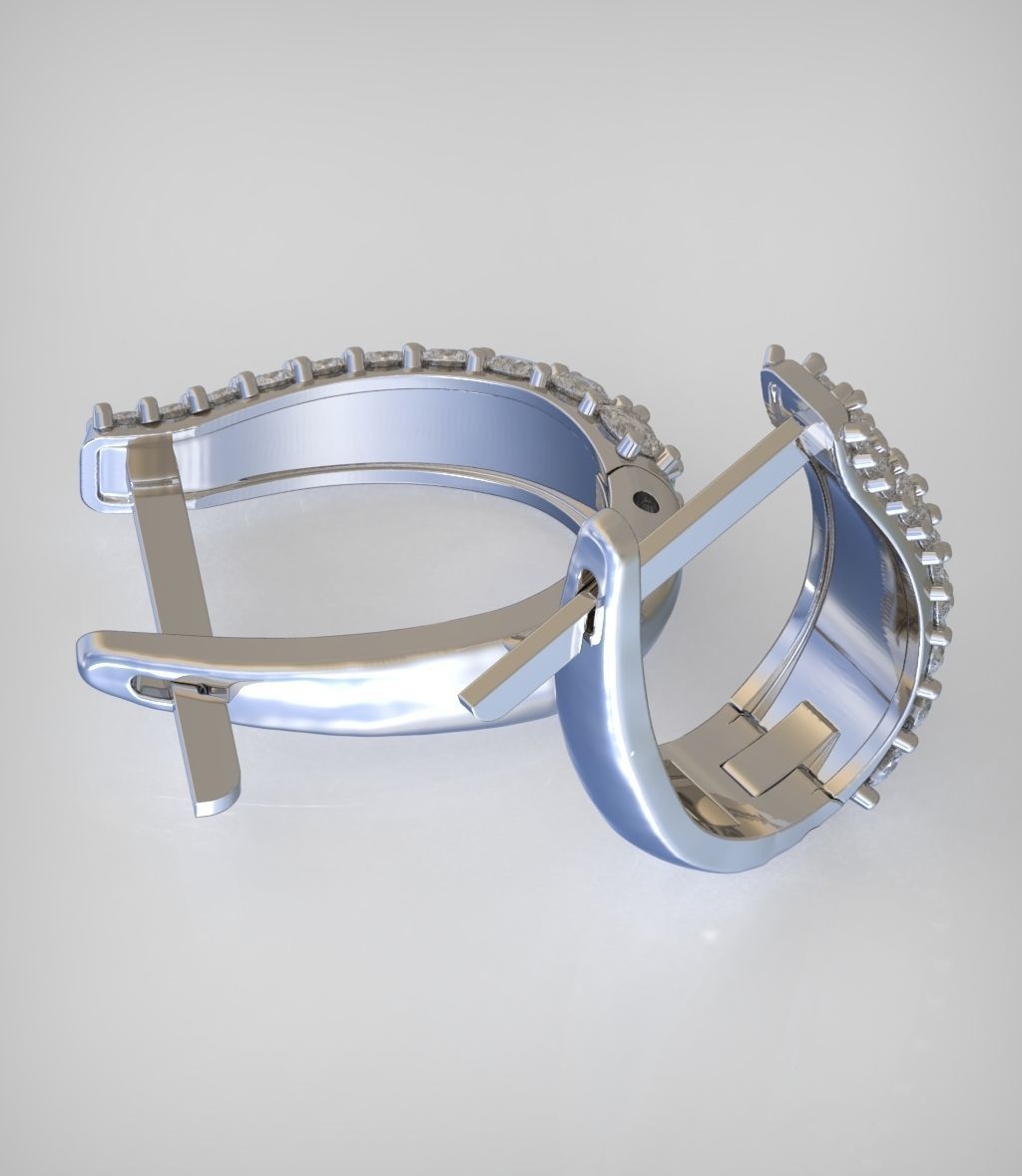 Earring model 0271 3D printable model 3D print model_9