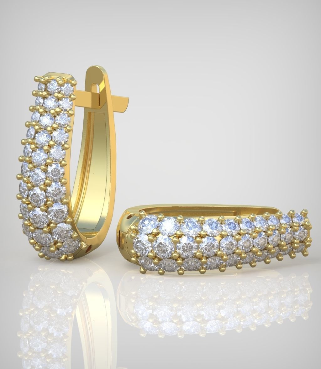 Earring model 0271 3D printable model 3D print model_12