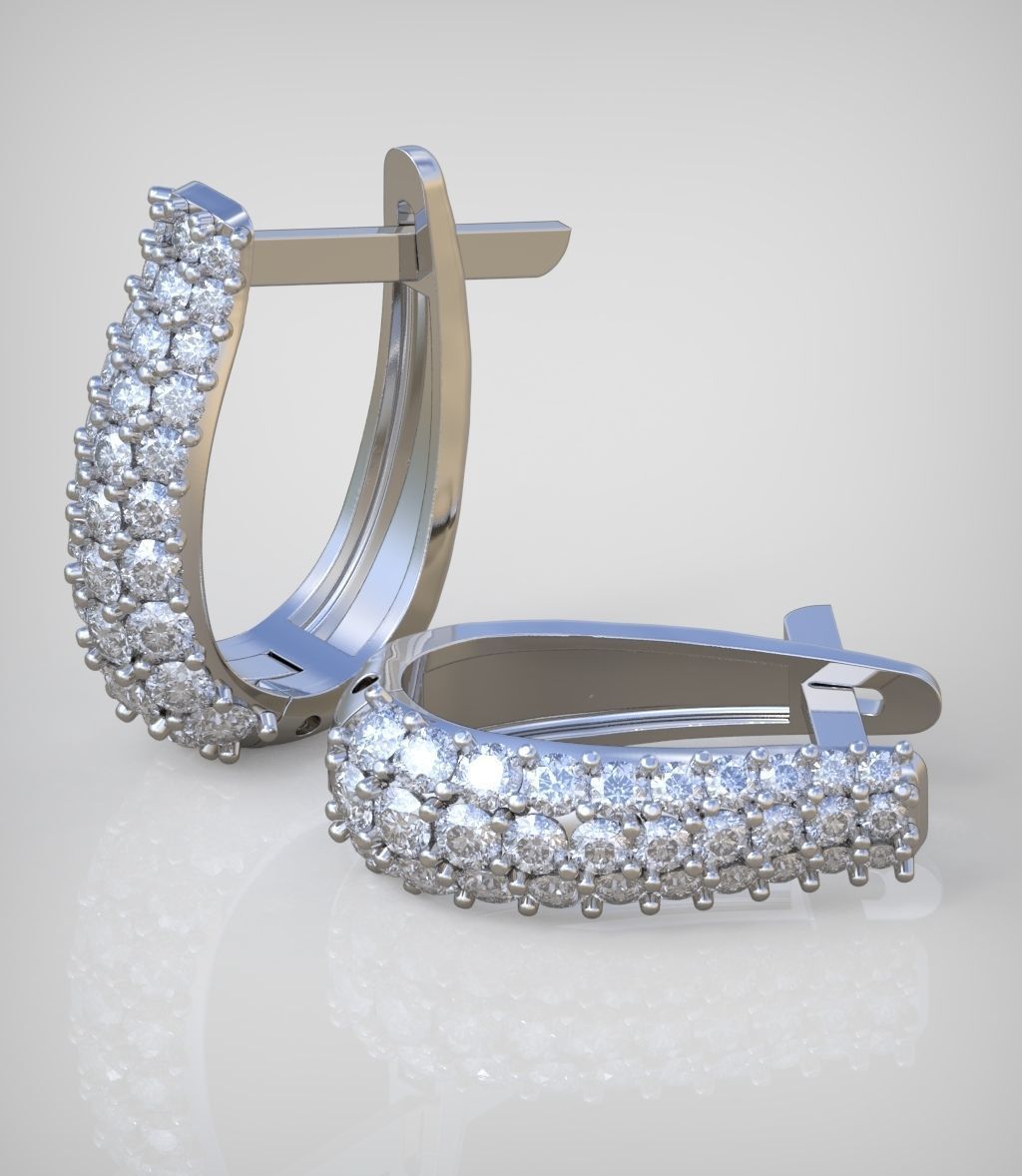 Earring model 0271 3D printable model 3D print model_14