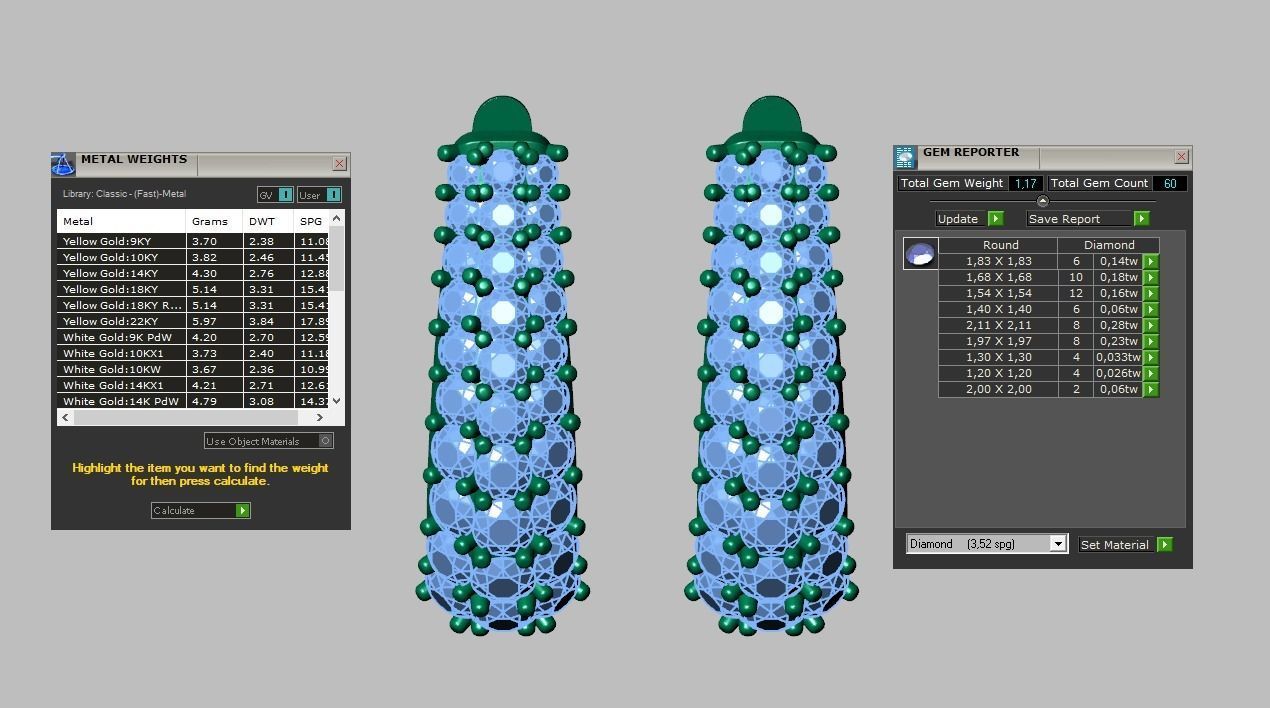 Earring model 0271 3D printable model 3D print model_16