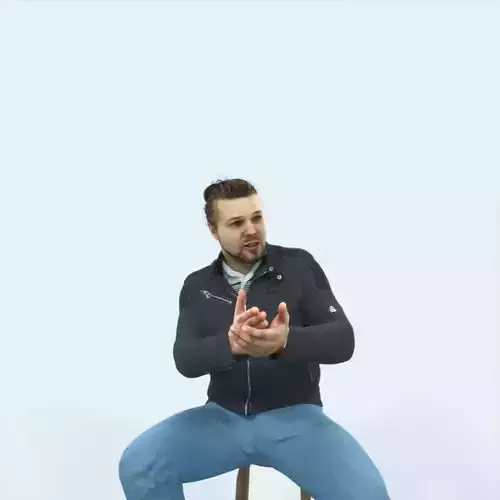 Keen 09E Explaining Casual Sitting Man