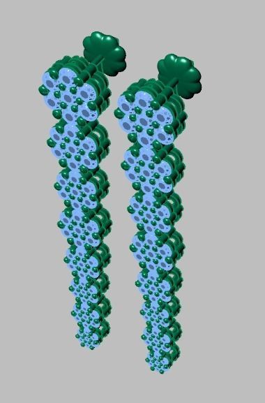 Earring model 0272 3D printable model 3D print model_14