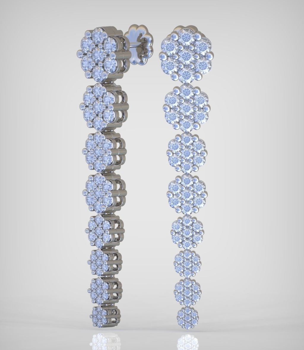 Earring model 0272 3D printable model 3D print model_3