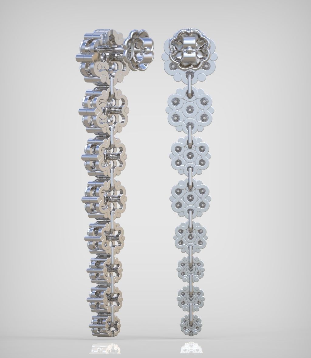 Earring model 0272 3D printable model 3D print model_6