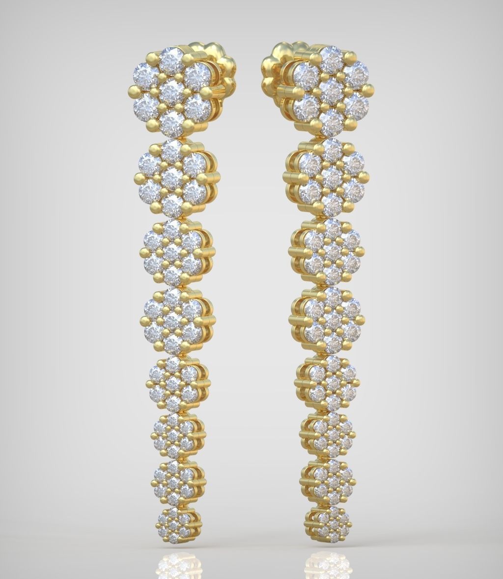 Earring model 0272 3D printable model 3D print model_1