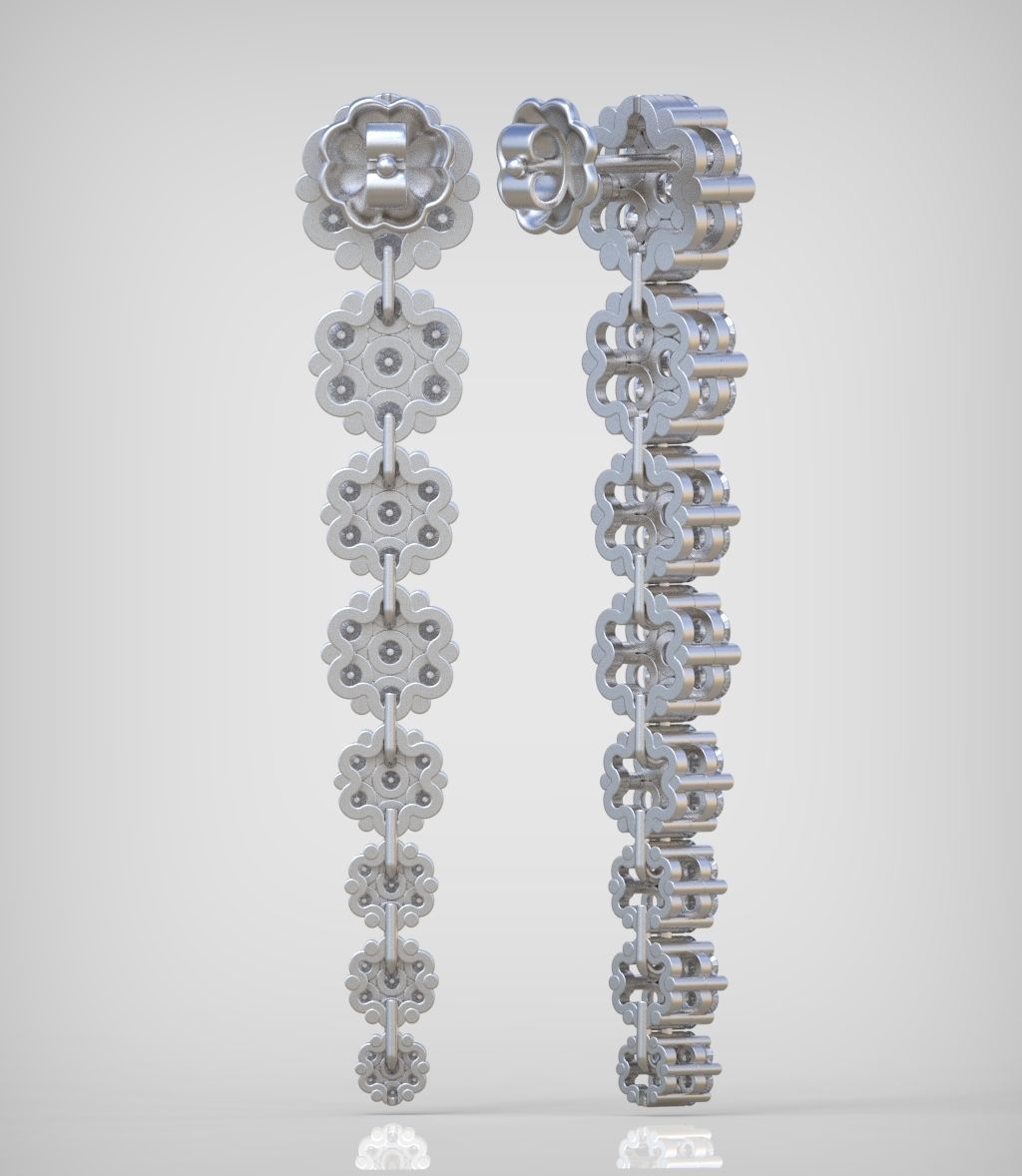 Earring model 0272 3D printable model 3D print model_11