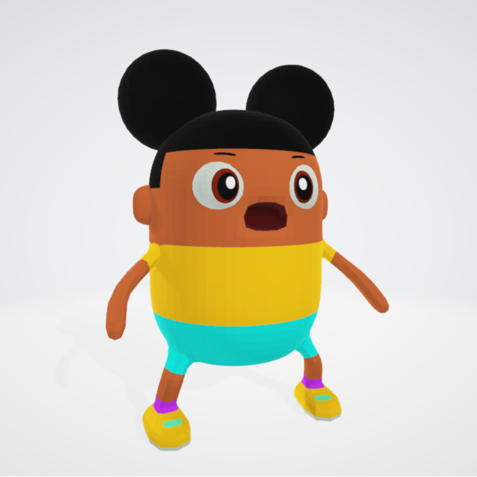 Amanda the Adventurer RIGGED Low-poly 3D model_5