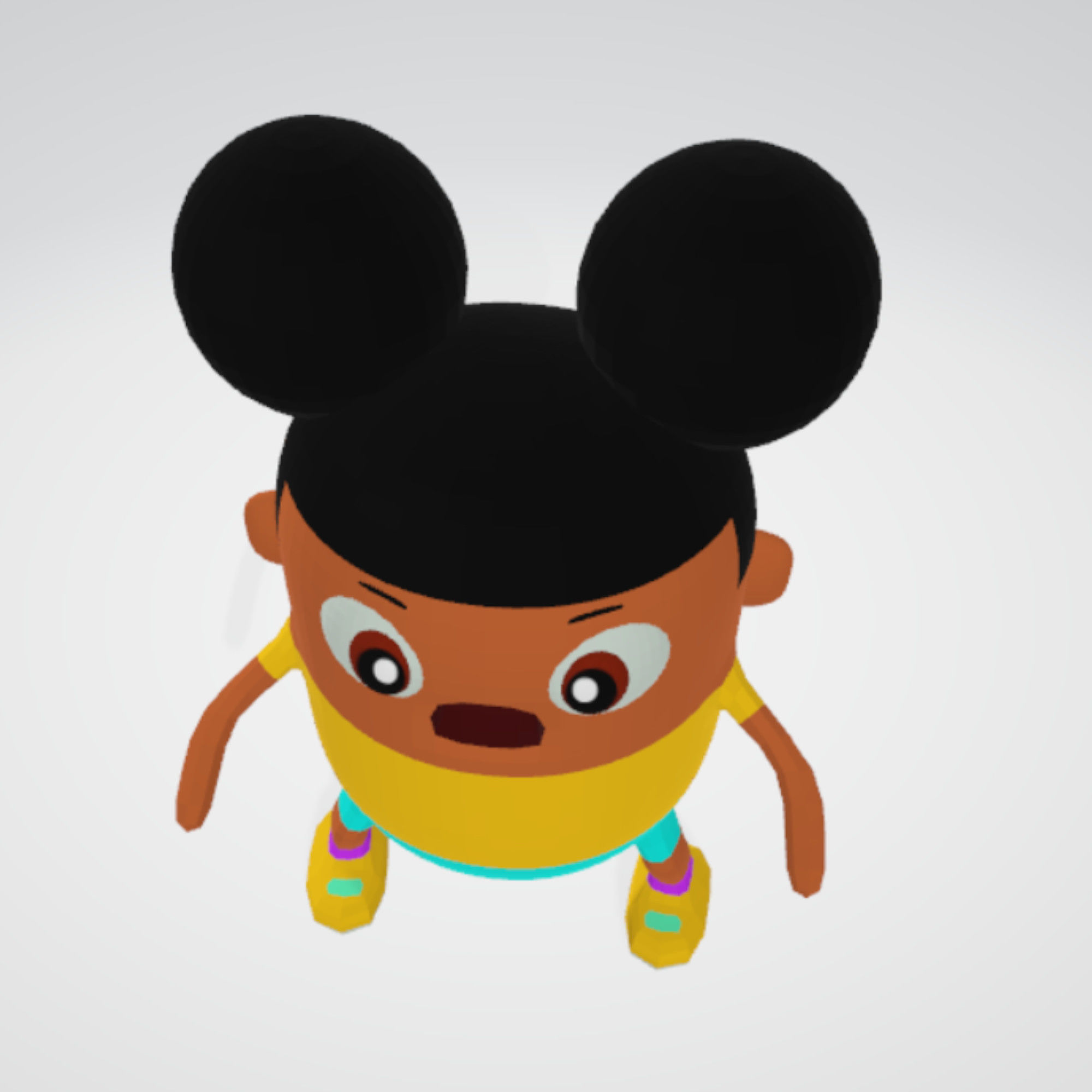 Amanda the Adventurer RIGGED Low-poly 3D model_7